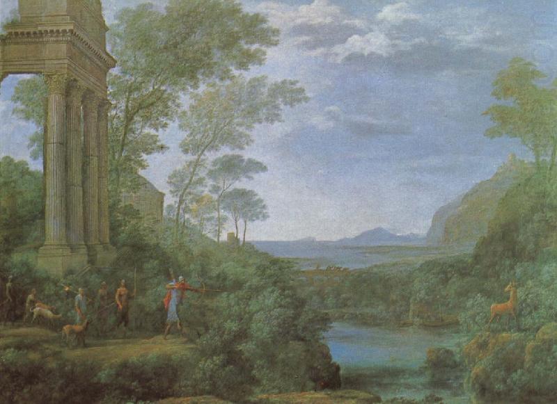 Ascanius shooting the stag of sylvia, Claude Lorrain